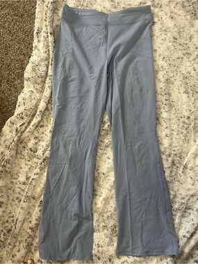 Light Blue Stretch flare yoga pants